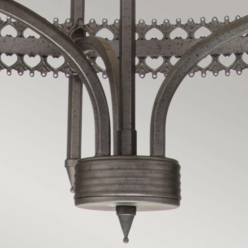 ELSTEAD CROWN3 CROWN Rusztikus Csillár Szürke E14 IP20
