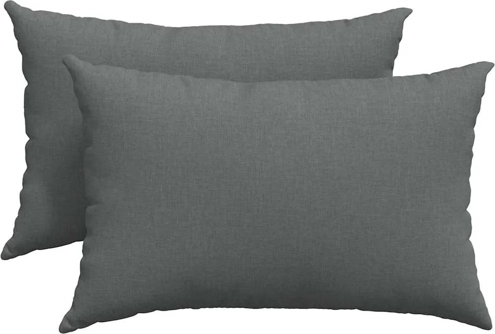vidaXL Kanapé párnák 2 pcs Sötétszürke 60 x 40 cm szövet