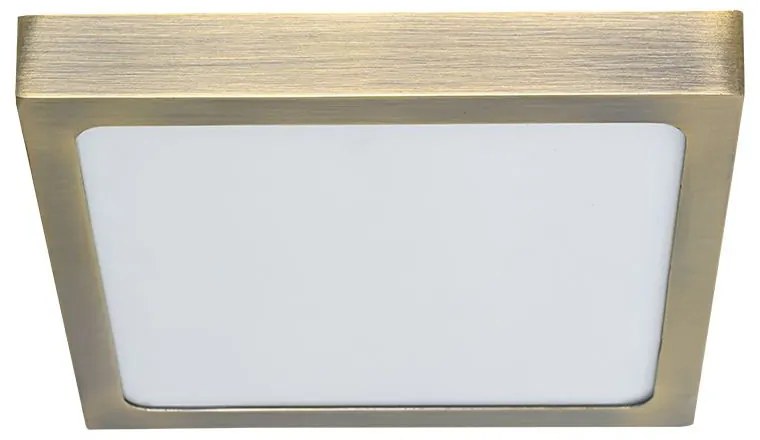 PREZENT 49063 LENYS Négyzetes Mennyezeti Lámpa Antik Bronz, Fehér LED IP20