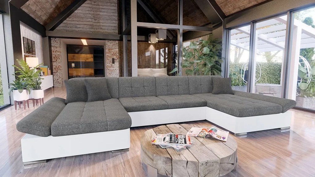 Széthúzható kanapé Agnara (öko-bőr soft 017 + lux 06 + lux 05). 1053632