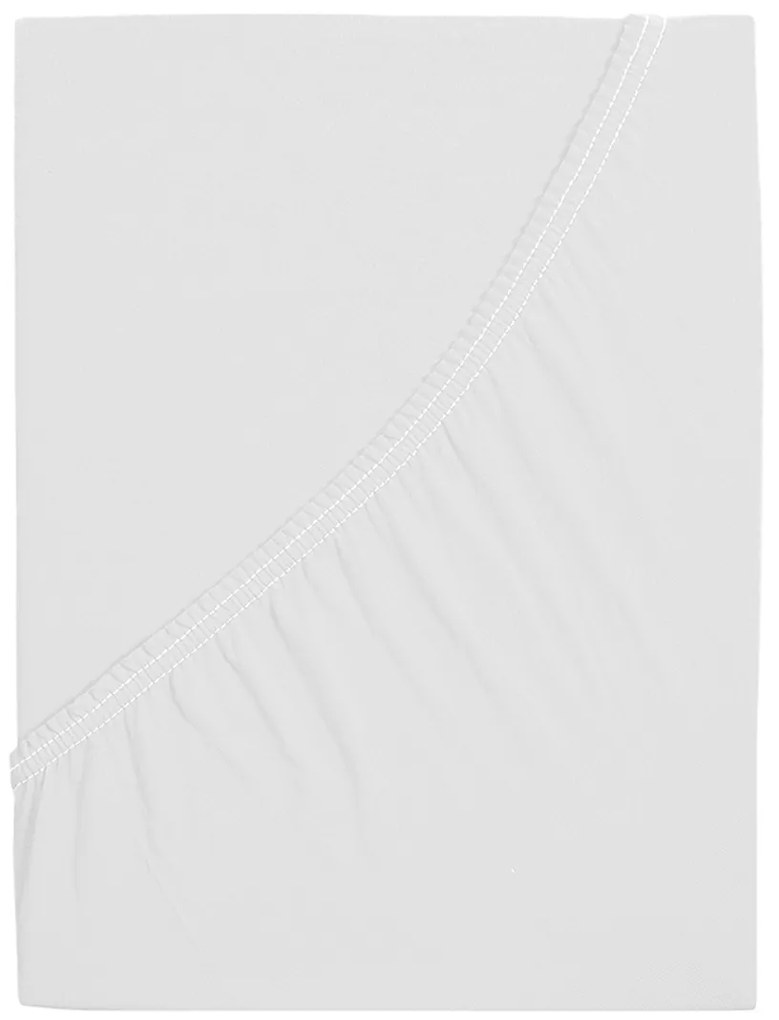 4Home Mako jersey lepedő fehér, 180 x 200 cm