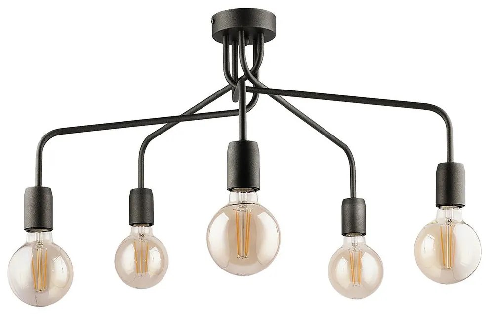 Jupiter 1676 - Csillár rúdon OLAF 5xE27/60W/230V titan