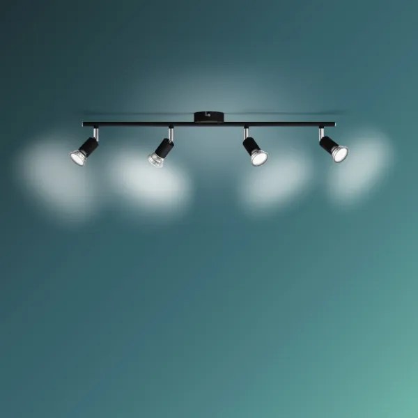 Philips - Spotlámpa LIMBALI 4xGU10/50W/230V fekete