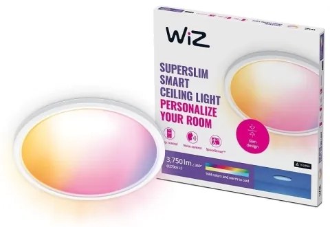 WiZ - LED RGB állítható fényű SUPERSLIM mennyezeti lámpa LED/32W/230V Wi-Fi fehé