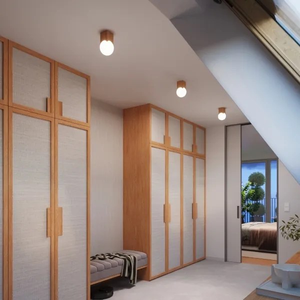 Sollux SL.1407 - Spotlámpa SOLIS 1xG9/8W/230V bükkfa