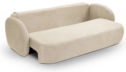 OLBIA ágyazható háromszemélyes kanapé, bézs