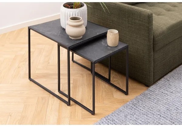 ALMA dohányzóasztal szett 2 db antracit