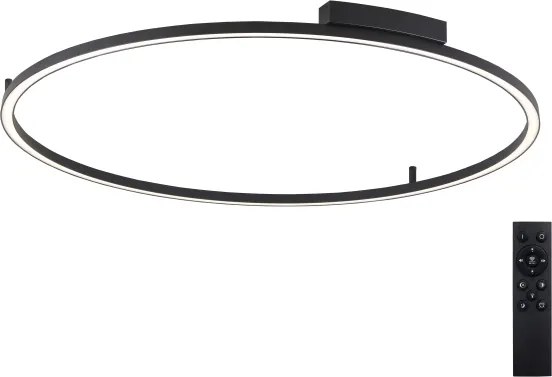 Brilagi - PORTOFINO LED dimmelhető lámpatest, 85W/230V, átm. 120 cm, fekete + távirányító