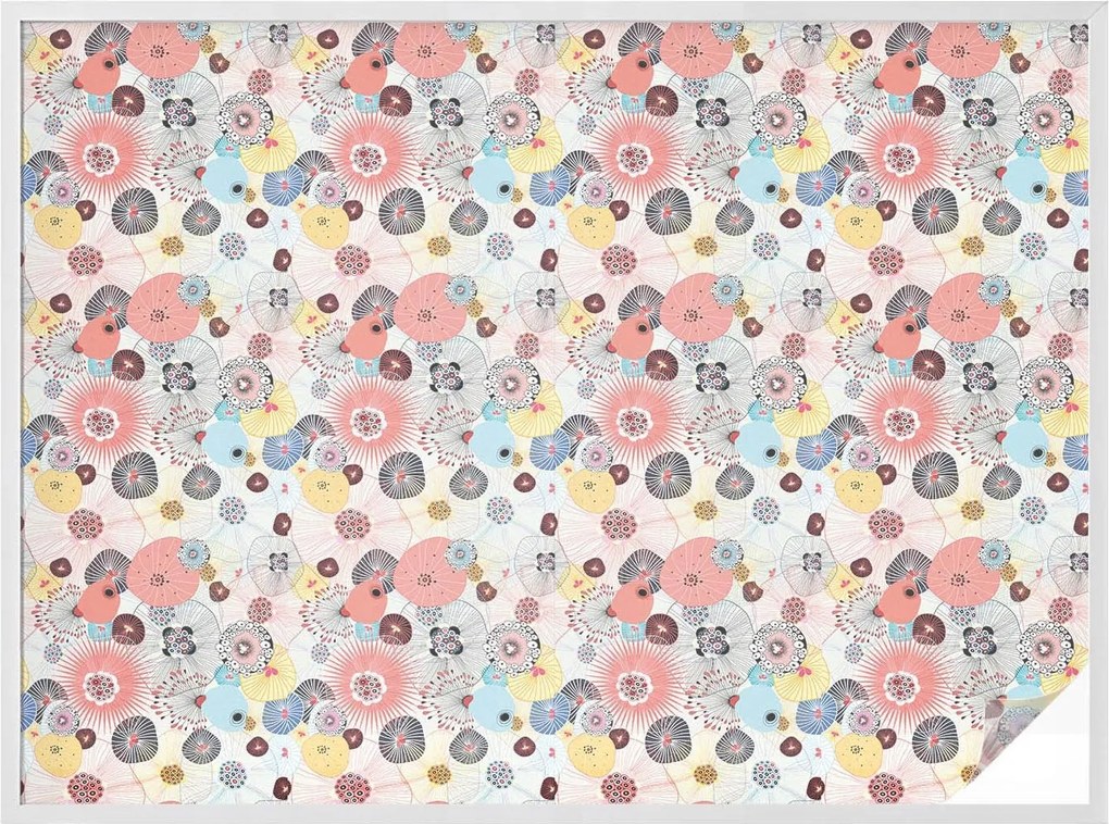 Furnér Ablakfólia Szélvédőre Adatvédelem Színes virág 200x146