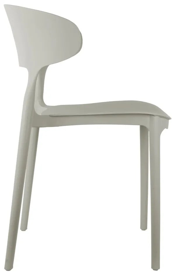 Szürke műanyag étkezőszék Fain – Leitmotiv