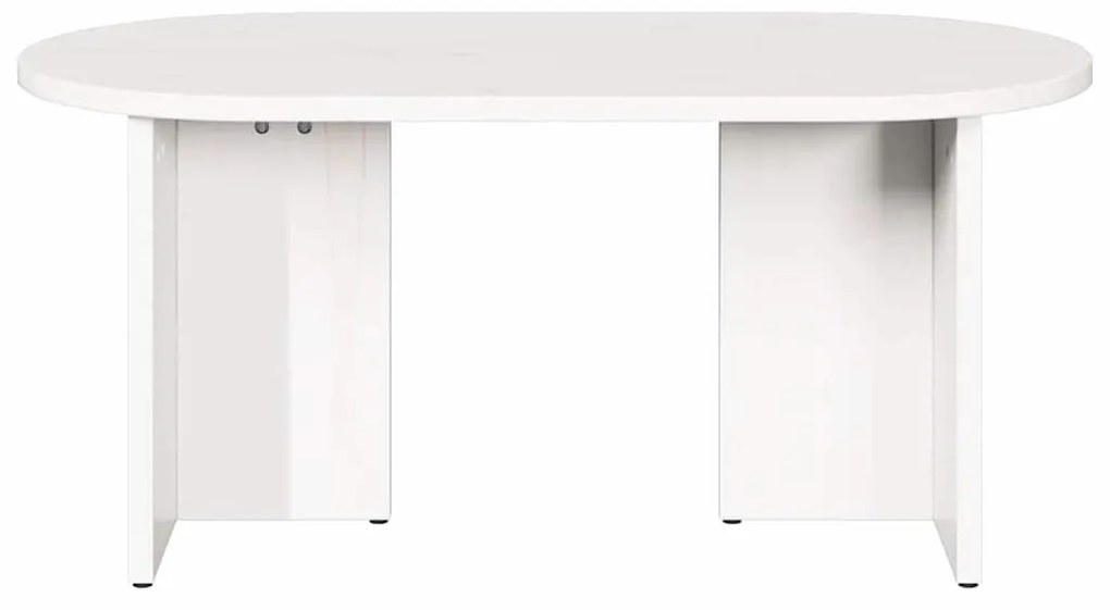 Dohányzóasztal Fehér 80 x 39.5 x 35 cm Tömör fenyőfa