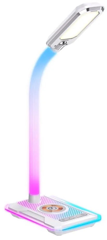 Immax 08988L - LED RGBW Dimmelhető asztali lámpa Qi töltővel 30W/230V fehér