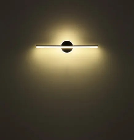 Globo 41924N Fali könnyű fém nikkel matt, akril fehér, IP44, szélesség x magasság: 608x130 mm, Mélység: 74 mm, LED 10W 230V, 980lm forrás, 720lm kimenet, 4000K