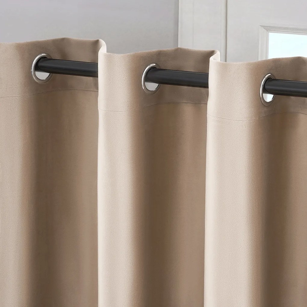 4Home Manila sötétítő függöny bézs, 150 x 250 cm