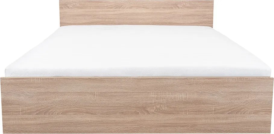 Miami franciaágy ágyneműtartó nélkül 180x200 cm sonoma tölgy-sonoma tölgy