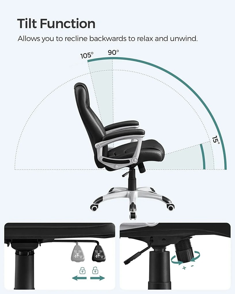 Ergonomikus irodai szék, állítható magasságú forgószék
