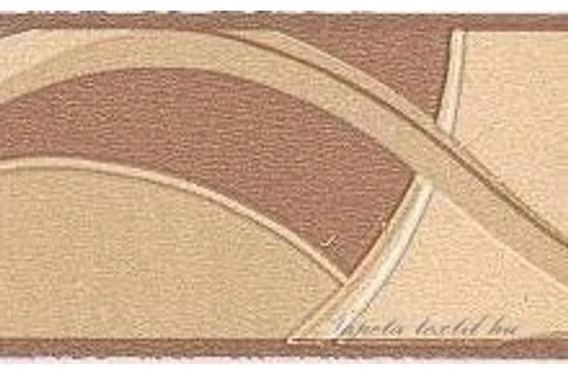 Drapp-barna modern mintás bordűr