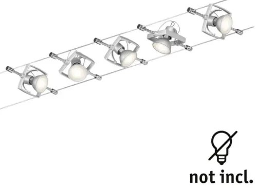 Paulmann 94133 - 5x GU5,3/10W MAC spotlámpa, 230V, króm