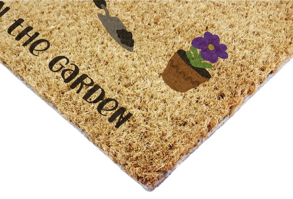 Kókuszrost lábtörlő 40x60 cm Probably in the Garden – Artsy Doormats