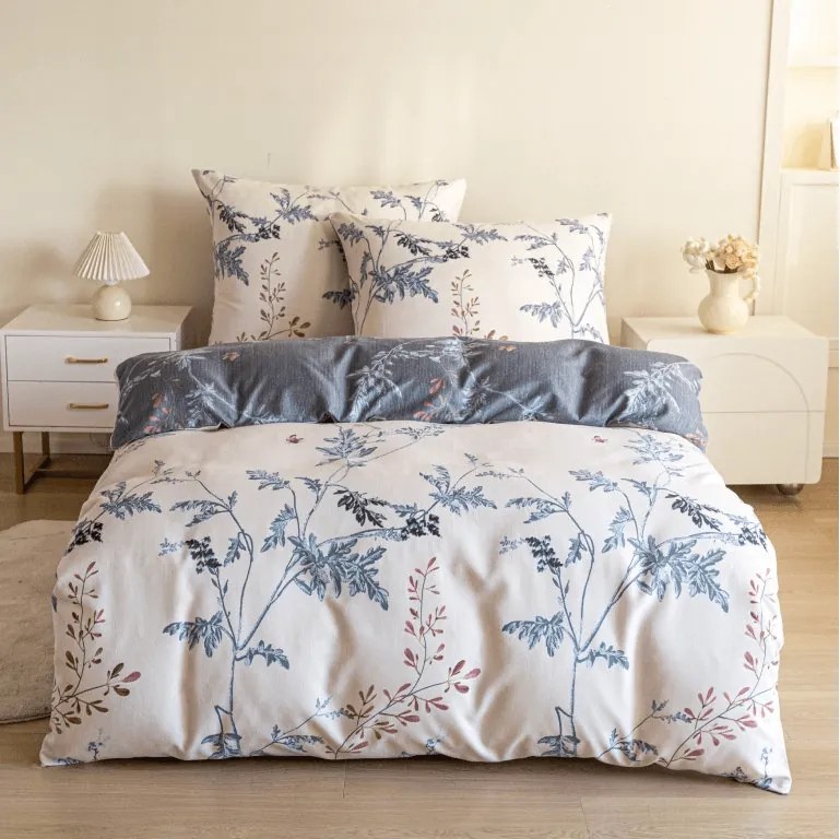 Mikroszálas flanel ágyneműhuzat GRETA krémszínű Ágyneműhuzat mérete: 70 x 90 cm | 140 x 200 cm