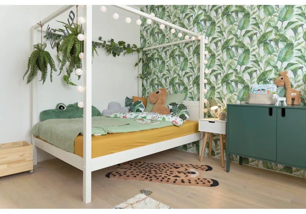 Fehér gyerekágy 140x200 cm PINO CANOPY – Vipack