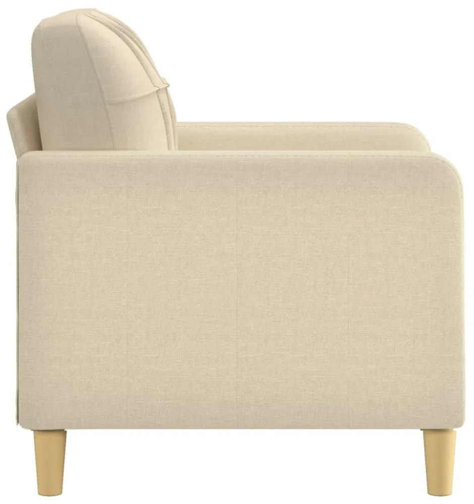 krémszínű szövet kanapéfotel 60 cm