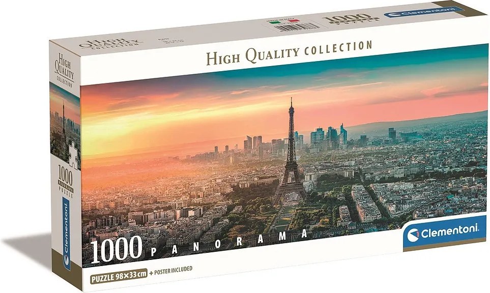 Párizs View 1000 db-os panoráma Compact puzzle Clementoni