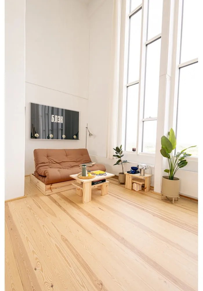 Barna kinyitható kanapé 145 cm Flip – Karup Design