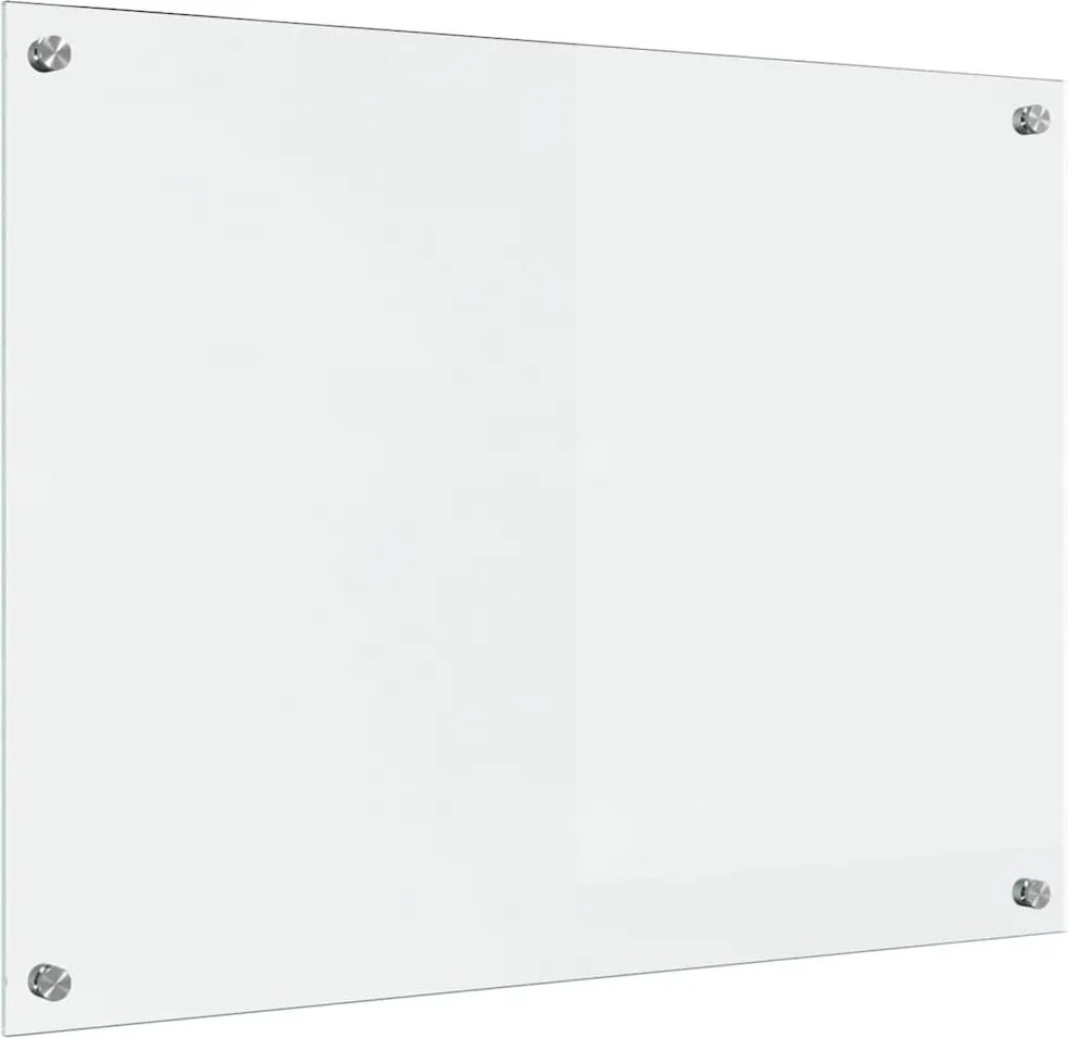 vidaXL Konyhai splashback Átlátszó 80 x 60 cm edzett üveg
