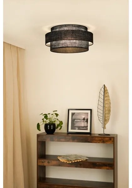 Brilagi - SPACE YUTE LED mennyezeti lámpa 12W/230V, 50 cm, fekete