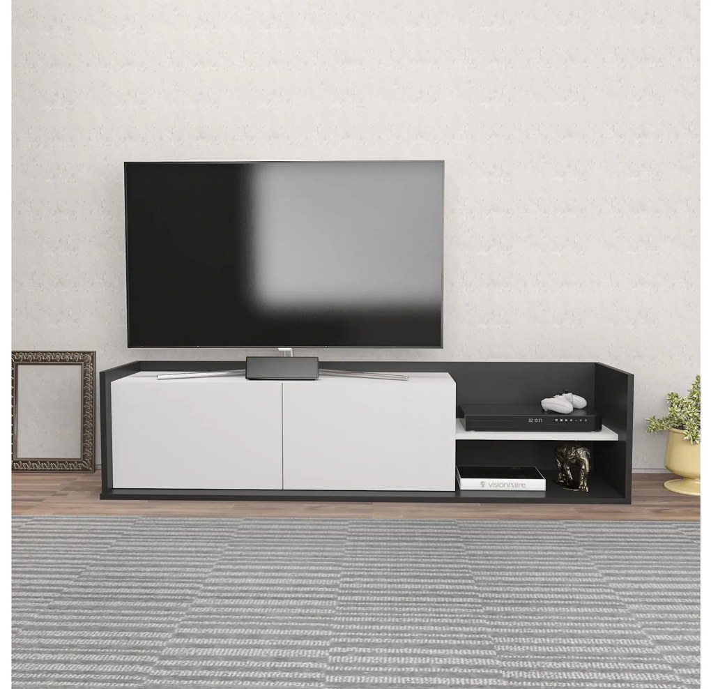 TV szekrény Kruganella (antracit + fehér). 1107295