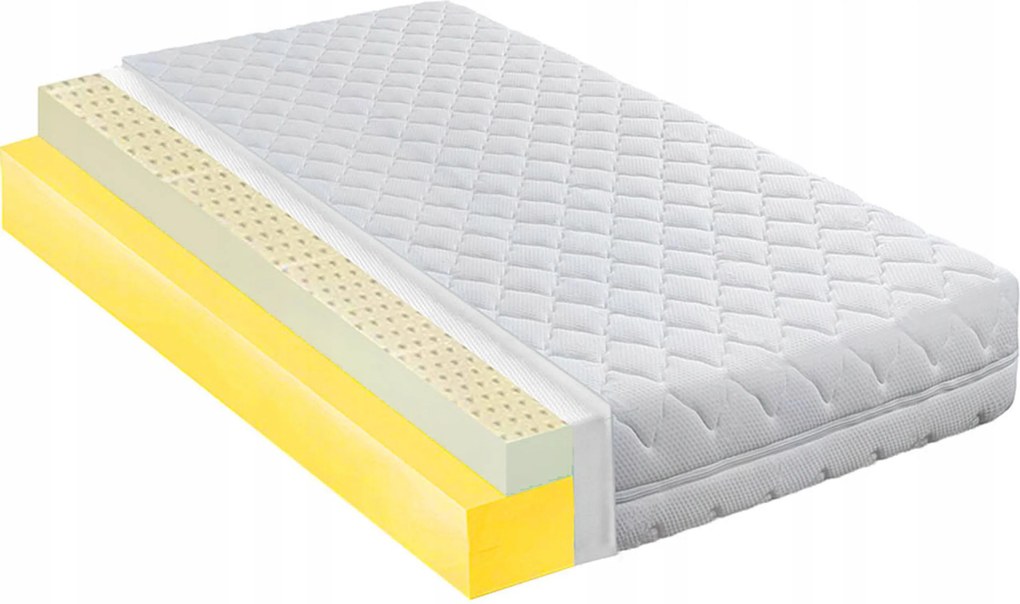 120x190 cm-es habszivacs matrac, hipoallergén latex, H2 H3 21 cm-es légáteresztő