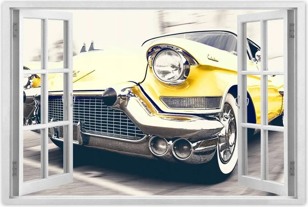 Poszter 60x40 Sárga Cadillac