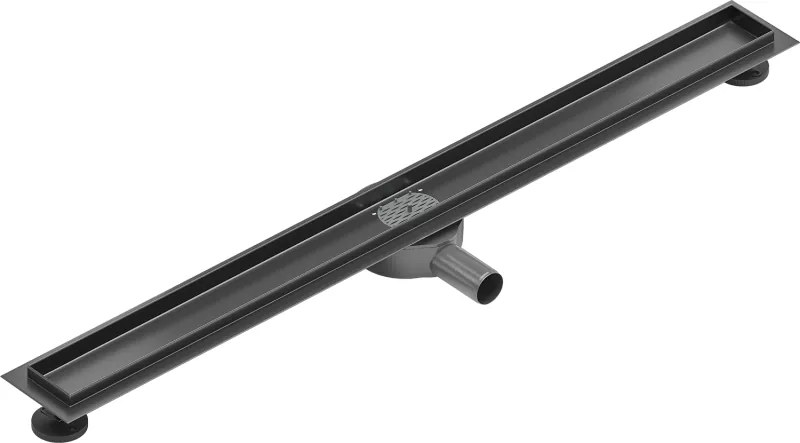 Mexen Flat 360° forgatható vonalmenti lefolyótest 90 cm, gun gray kefe - 1E40090