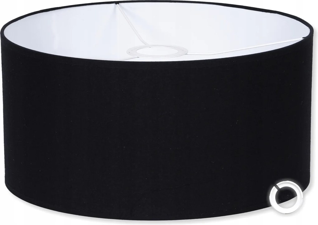 Lámpaernyő Fekete 35 20 cm E27 E14 lámpabúra