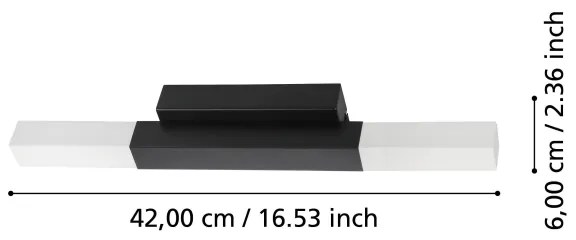 Eglo 900617 - LED Fürdőszobai fali lámpa ALCUDIA 2xLED/5,5W/230V IP44