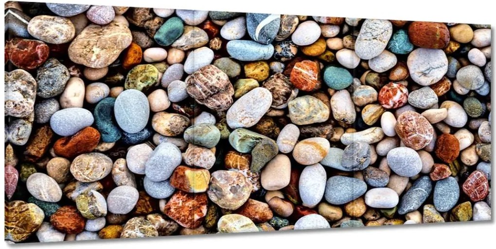 Vászonképek 210x100 Színes kövek