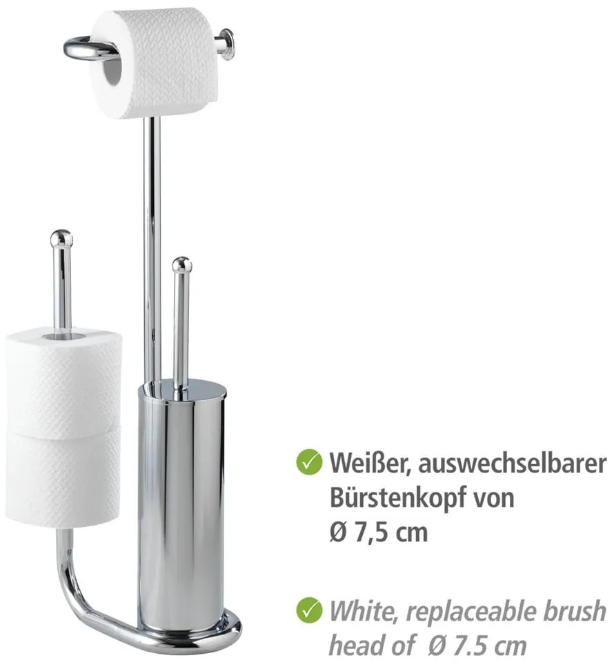 Universalo WC-papír és kefe tartó szett - Wenko