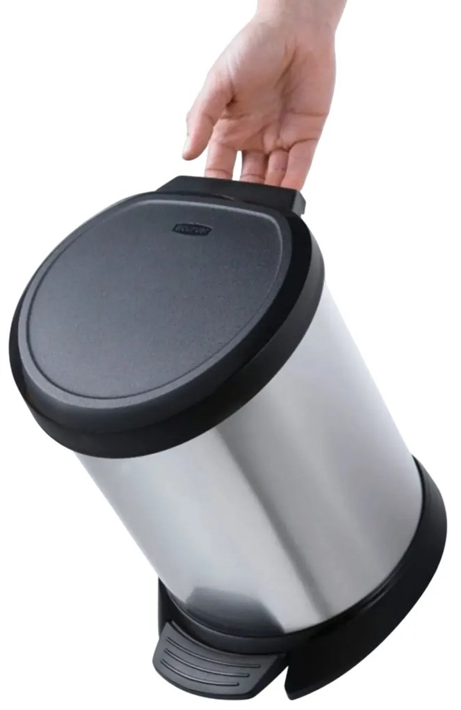 Curver Decobin hulladékgyűjtő 5 l, ezüst