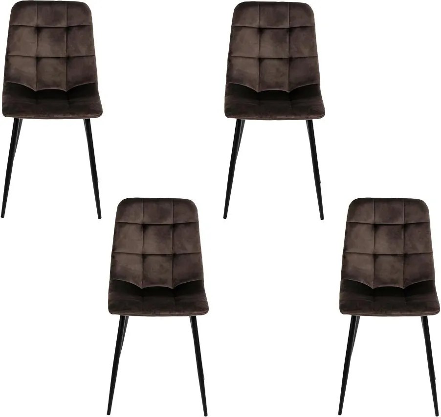 Avenberg ARDEN Étkezőszék szett - 4db, barna