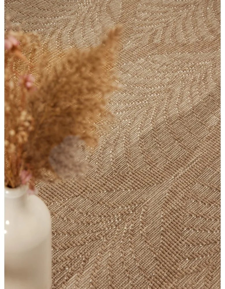 Bézs-elefántcsont színű kültéri-beltéri futószőnyeg 80x250 cm Duet Liora – NORTHRUGS
