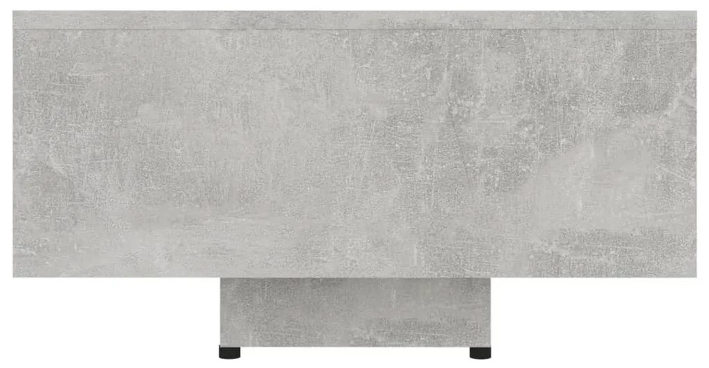 Betonszürke szerelt fa dohányzóasztal 85 x 55 x 31 cm