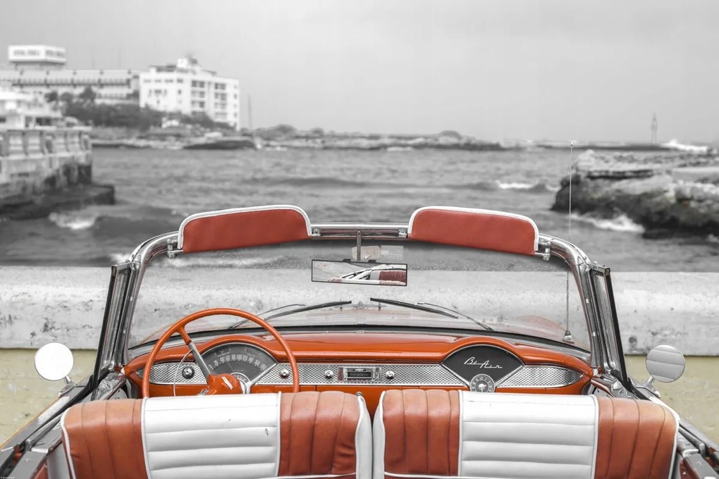 Poszter 91,5x61cm Veterán autó Havannában 2, Assaf Frank