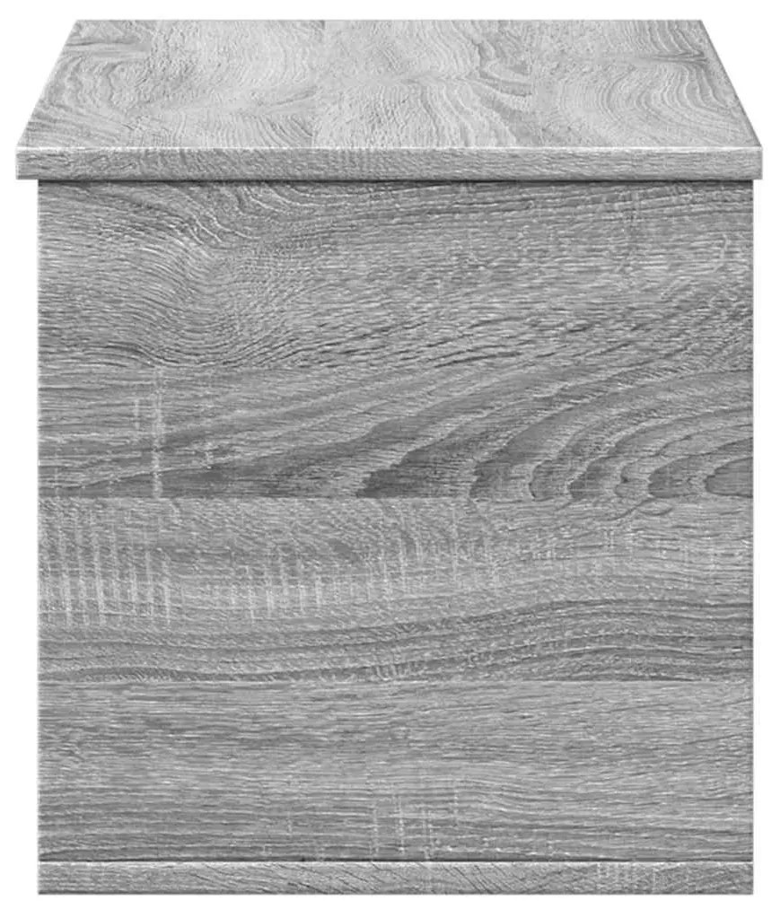 szürke sonoma színű szerelt fa tárolóláda 90 x 35 x 35 cm
