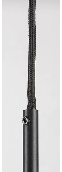 Rabalux 72047 - Csillár zsinóron KALEVI 1xGU10/50W/230V átlátszó/fekete