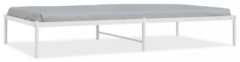 fehér fém ágykeret 107x203 cm
