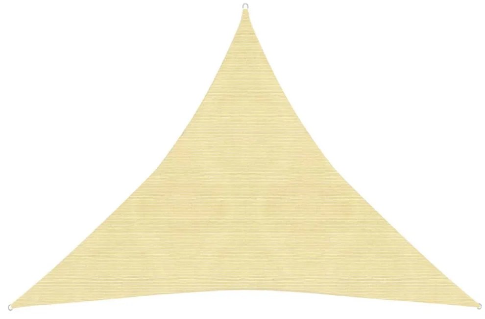 bézs HDPE napvitorla 160 g/m² 4,5 x 4,5 x 4,5 m