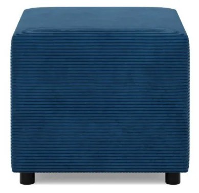 Zeus puff, kordbársony, 50x50, kék