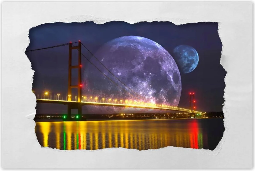 Poszterek 60x40 Méltóságteljes hold híd