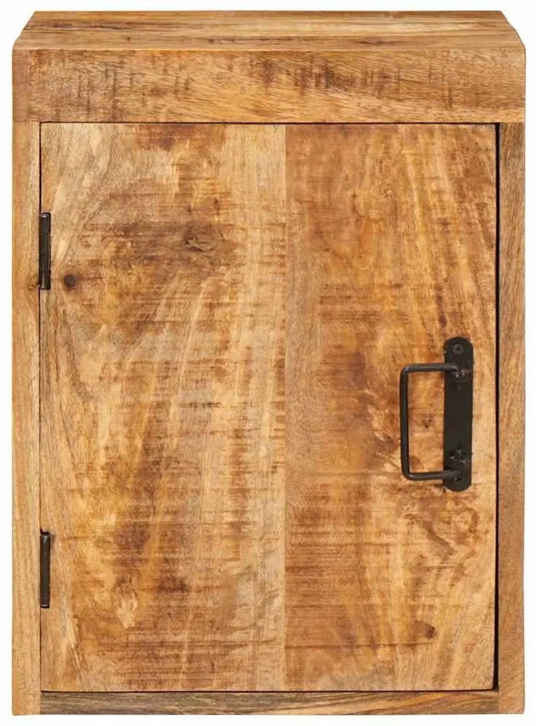 Éjjeli asztal 2 pcs Barna 35 x 33 x 48 cm Tömör Mangófát